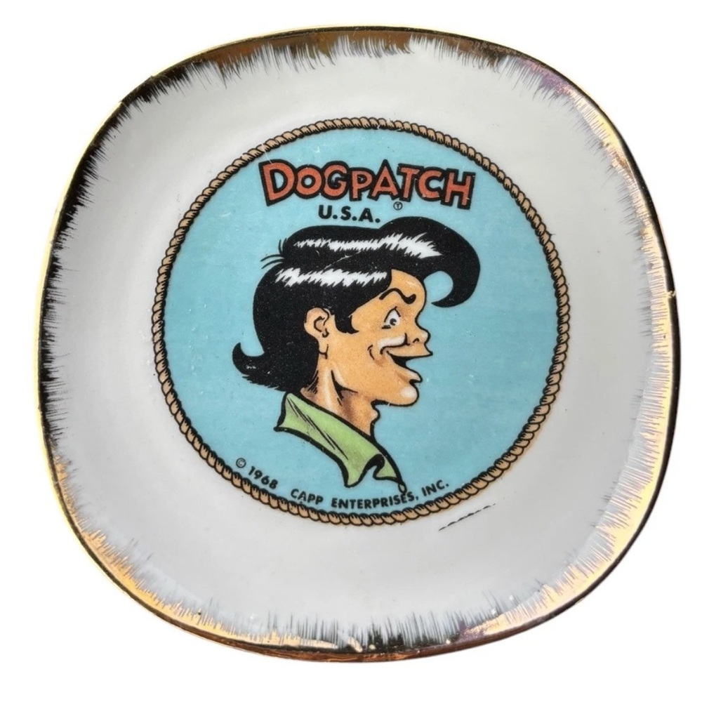 Vintage Dogpatch Lil Abner 4 Inch Collectible Souvenir Plate 1968‎